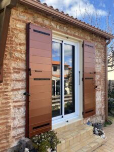 Volet battant aluminium lame horizontale Toulouse